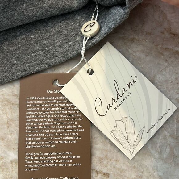 Charcoal Gray Cotton Cap NWT - Picture 4 of 5